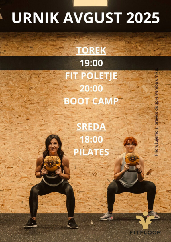 Fit floor fitness urniki avgust 2025